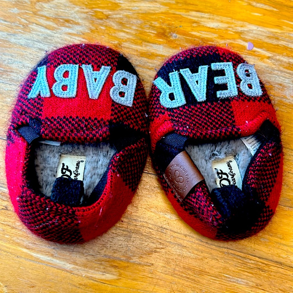 Baby slippers.